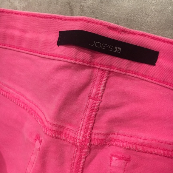 joe’s Jeans - pink fringe jean shorts - Picture 4 of 4